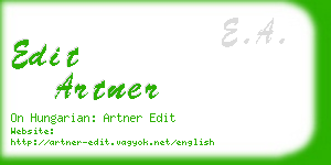 edit artner business card